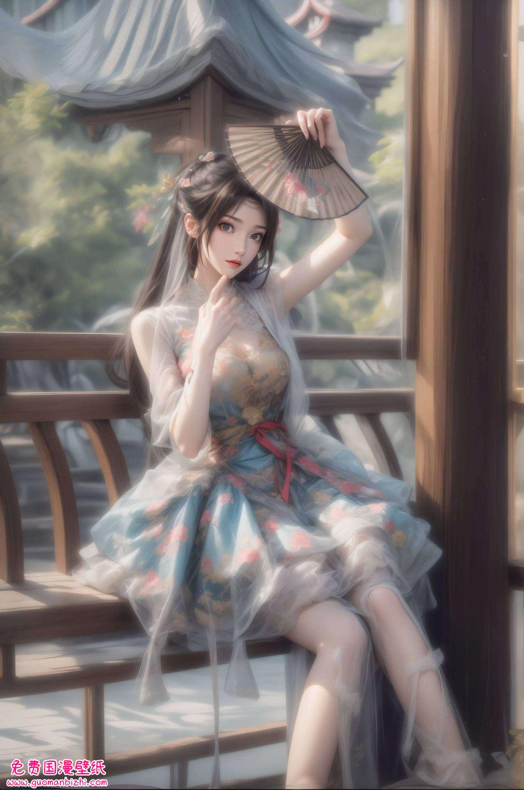 云韵身姿曼妙既显国漫之美