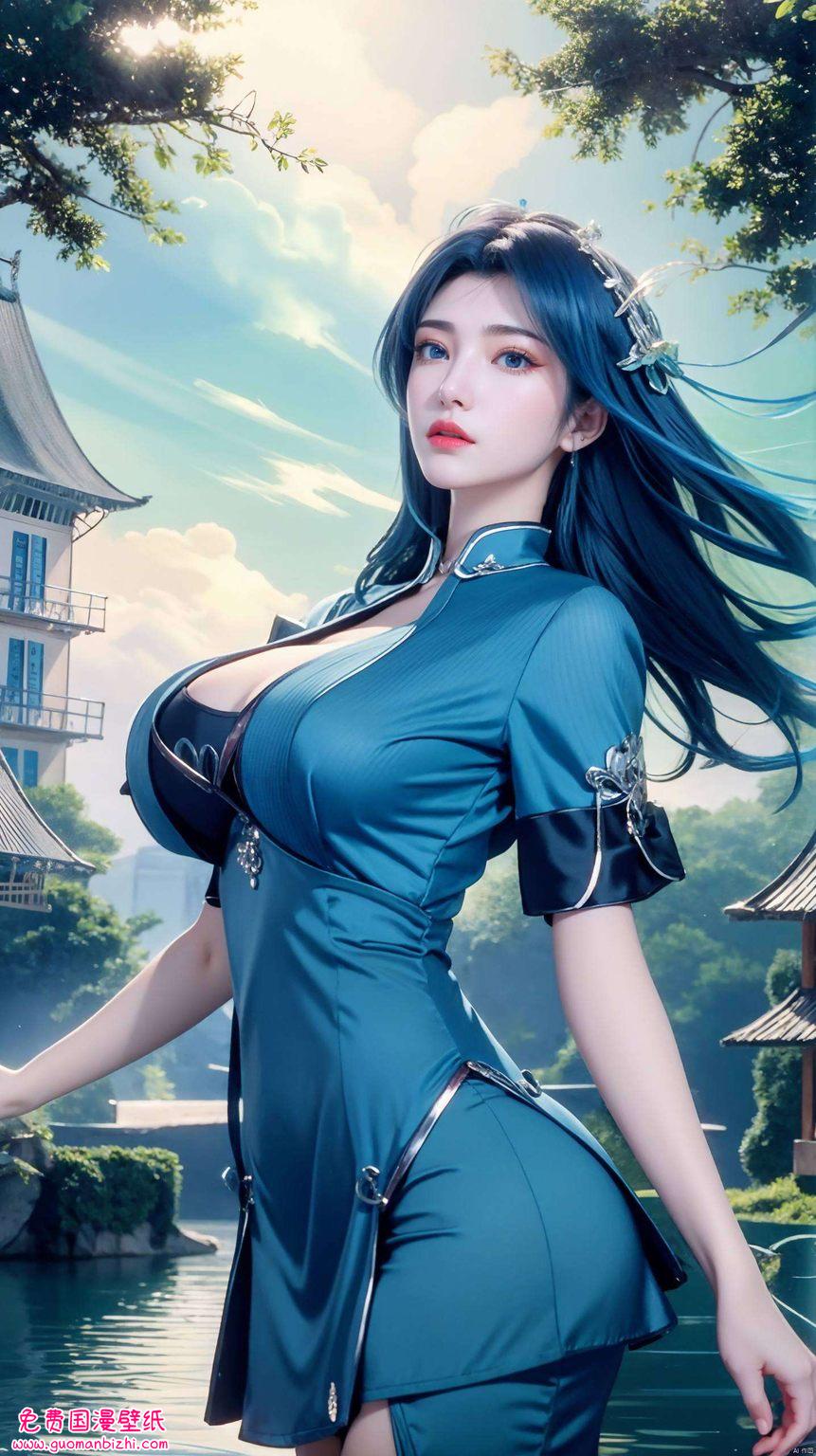 用她的眼神诠释着玄幻世界的深邃与神秘壁纸上的她