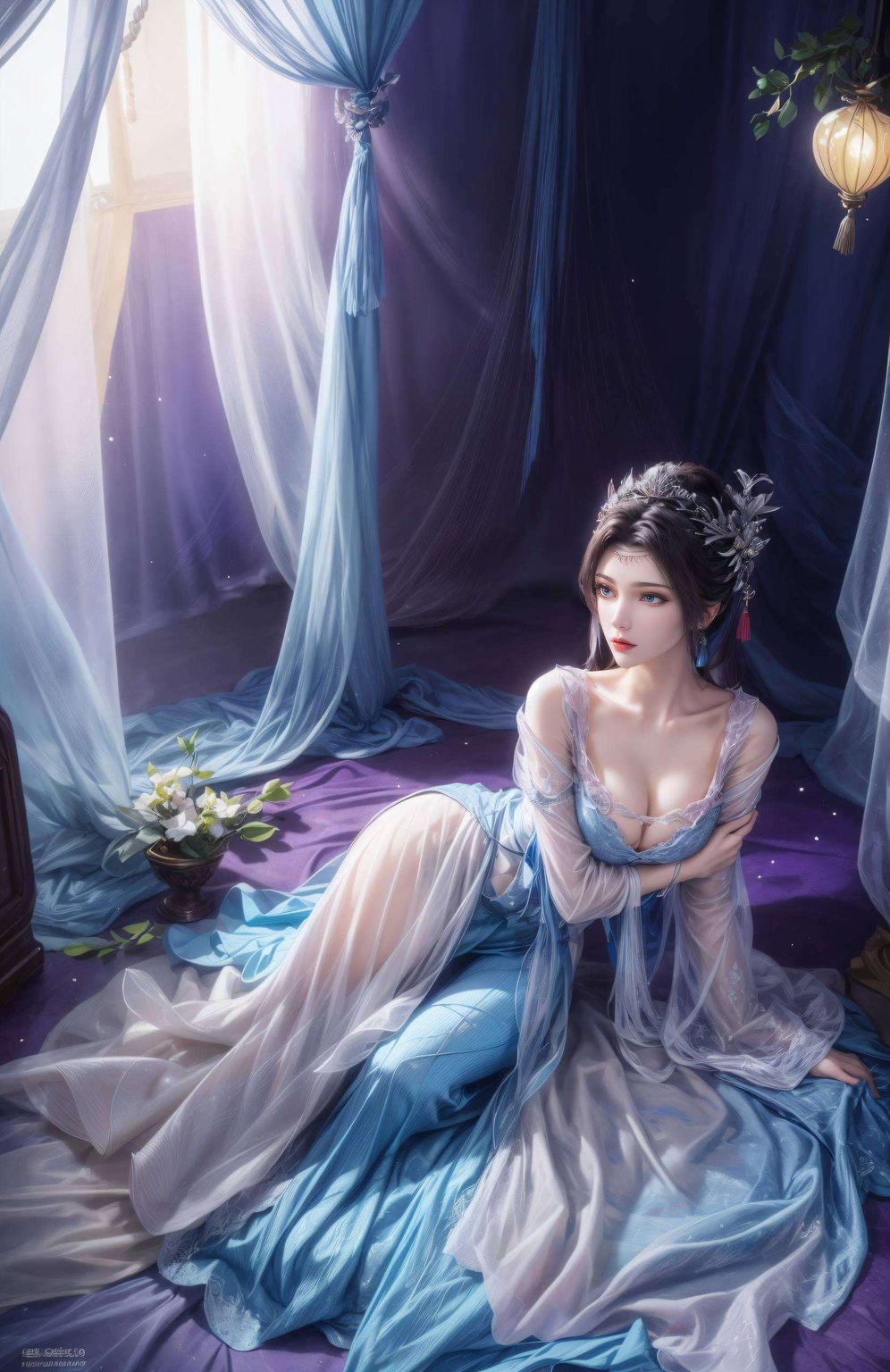 仿佛能穿越玄幻世界望着她