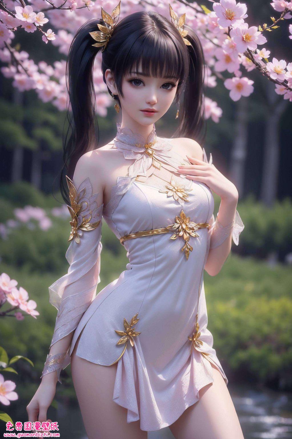 国漫美女的娇美风姿成为街头巷尾的焦点