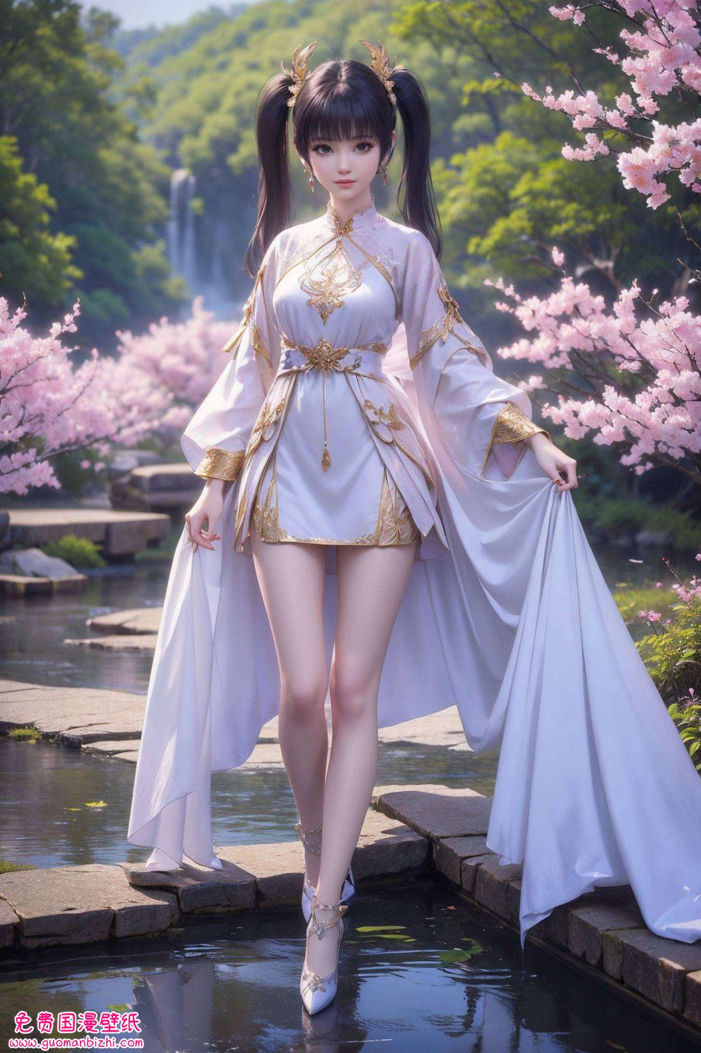 这不仅是一幅壁纸将紫妍置于电脑桌面