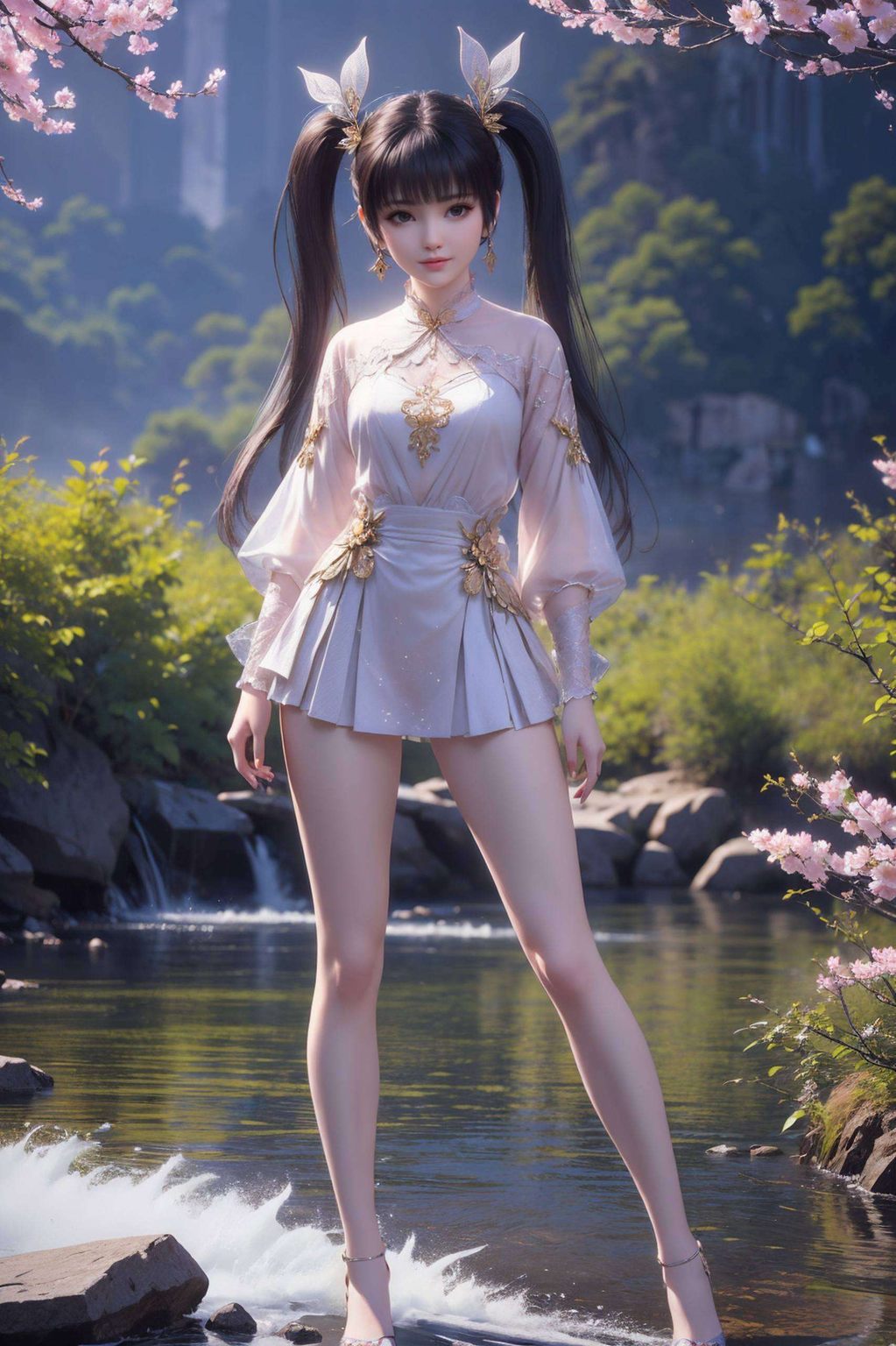 紫妍那抹深邃如夜空的紫色长发