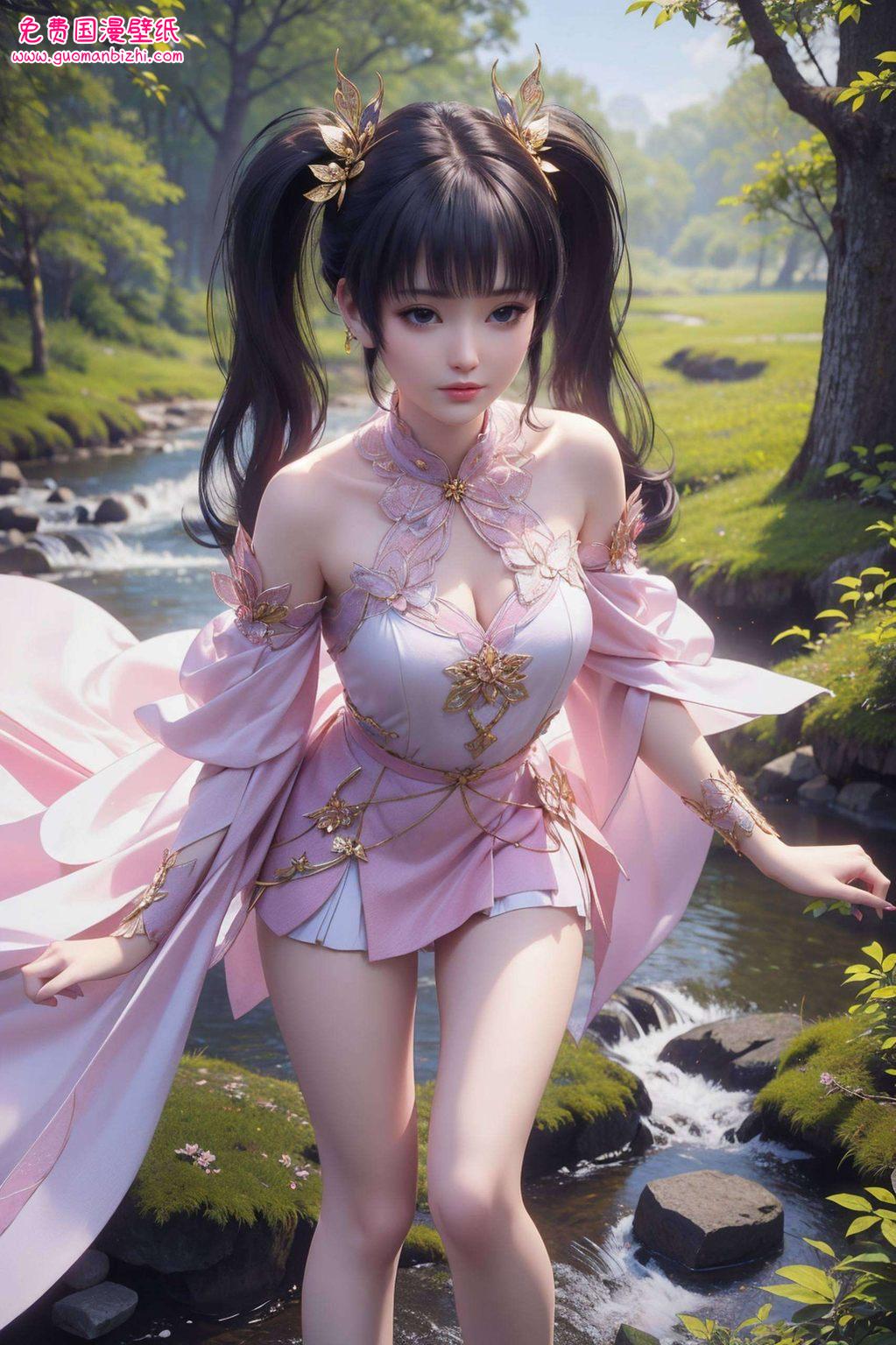 紫妍她的形象在炫彩壁纸中完美呈现