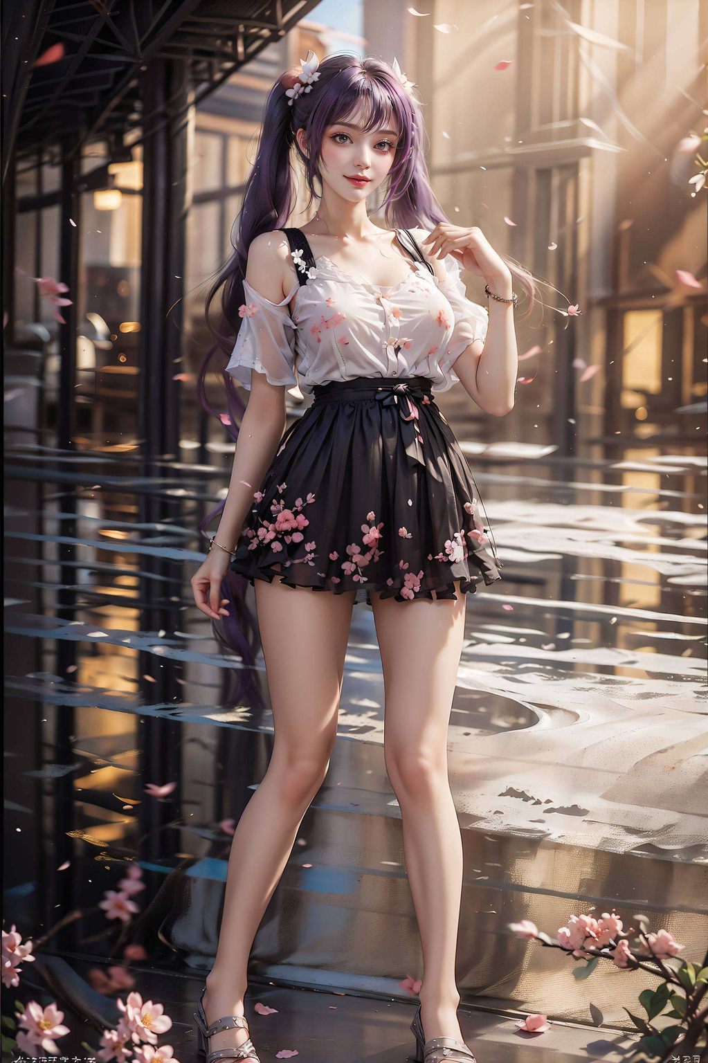 紫妍那翩翩如仙的倩影身姿婉约
