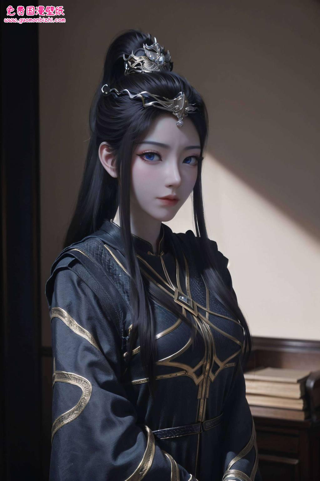 在绚丽的光影交织中诉说着国漫女神的神秘魅力