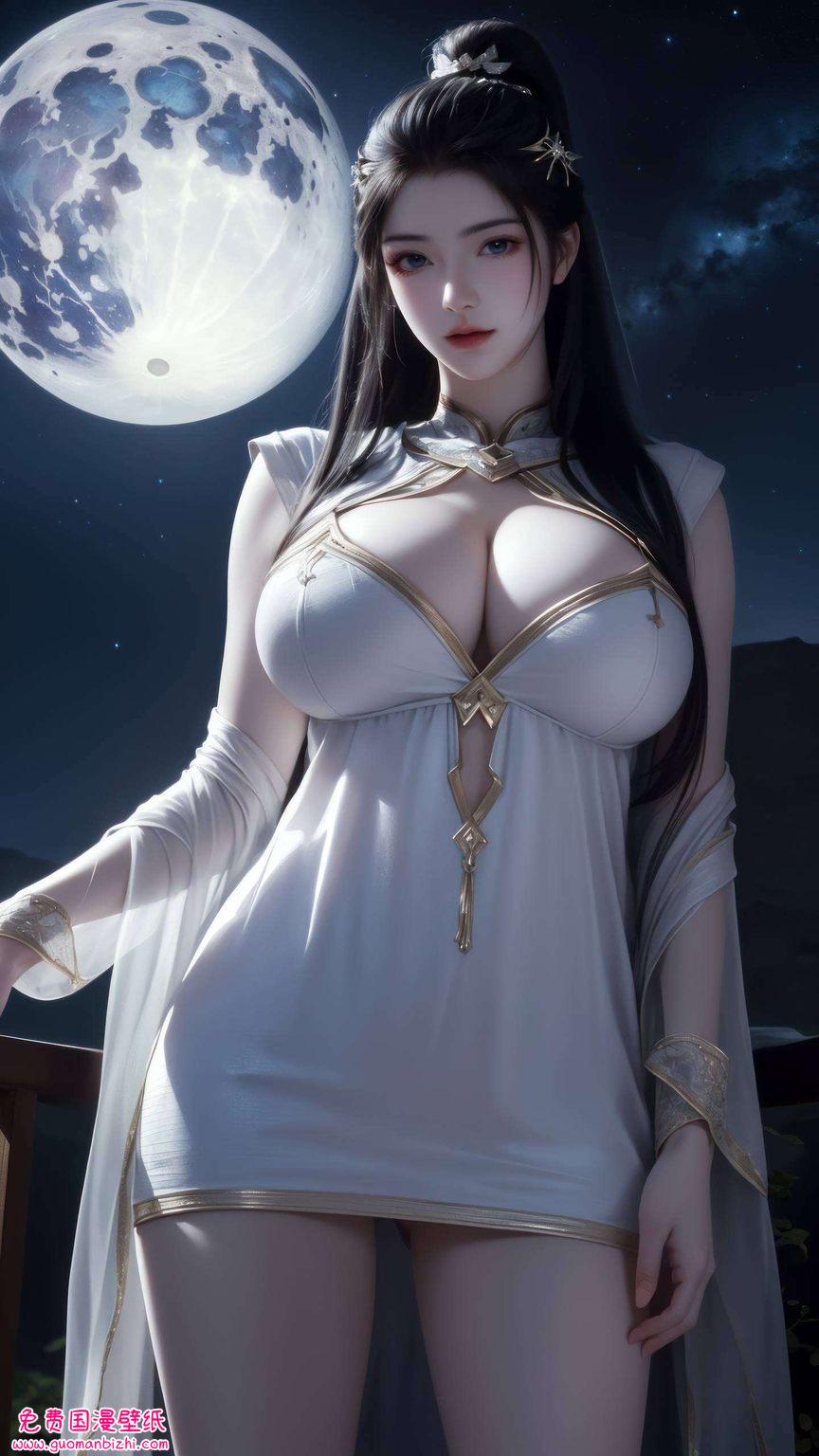 以其清新脱俗的气质和婉约的美貌在王者瑶星元壁纸全屏高清的映衬下