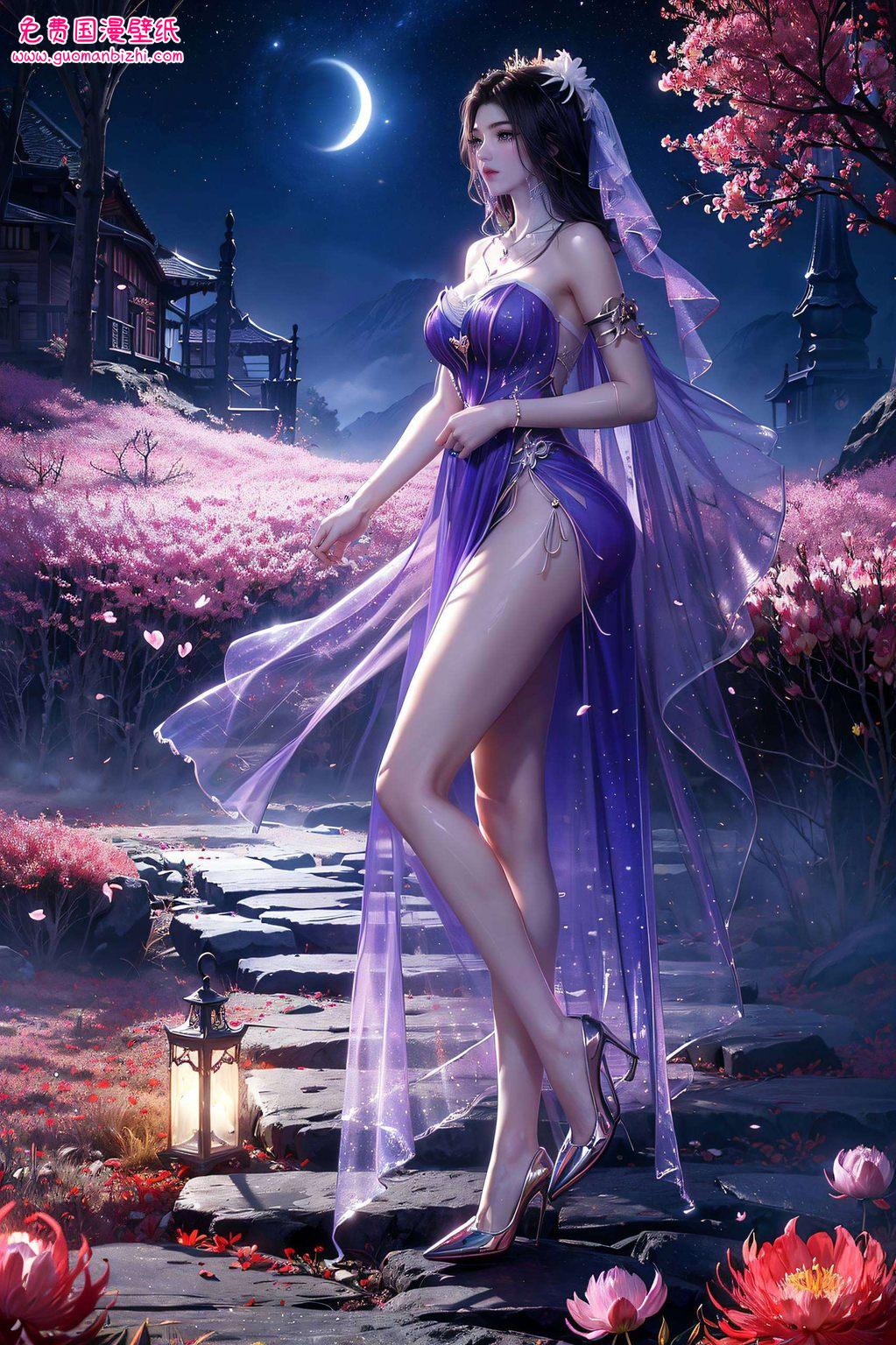 都仿佛能引领你走进那充满奇幻的国漫世界精选出这款融合了国漫精髓的紫灵成年图片壁纸