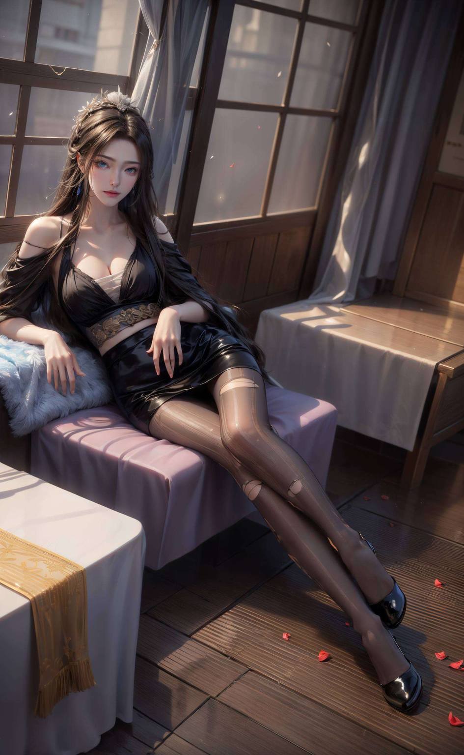 放在手机上和国漫美女共度时光