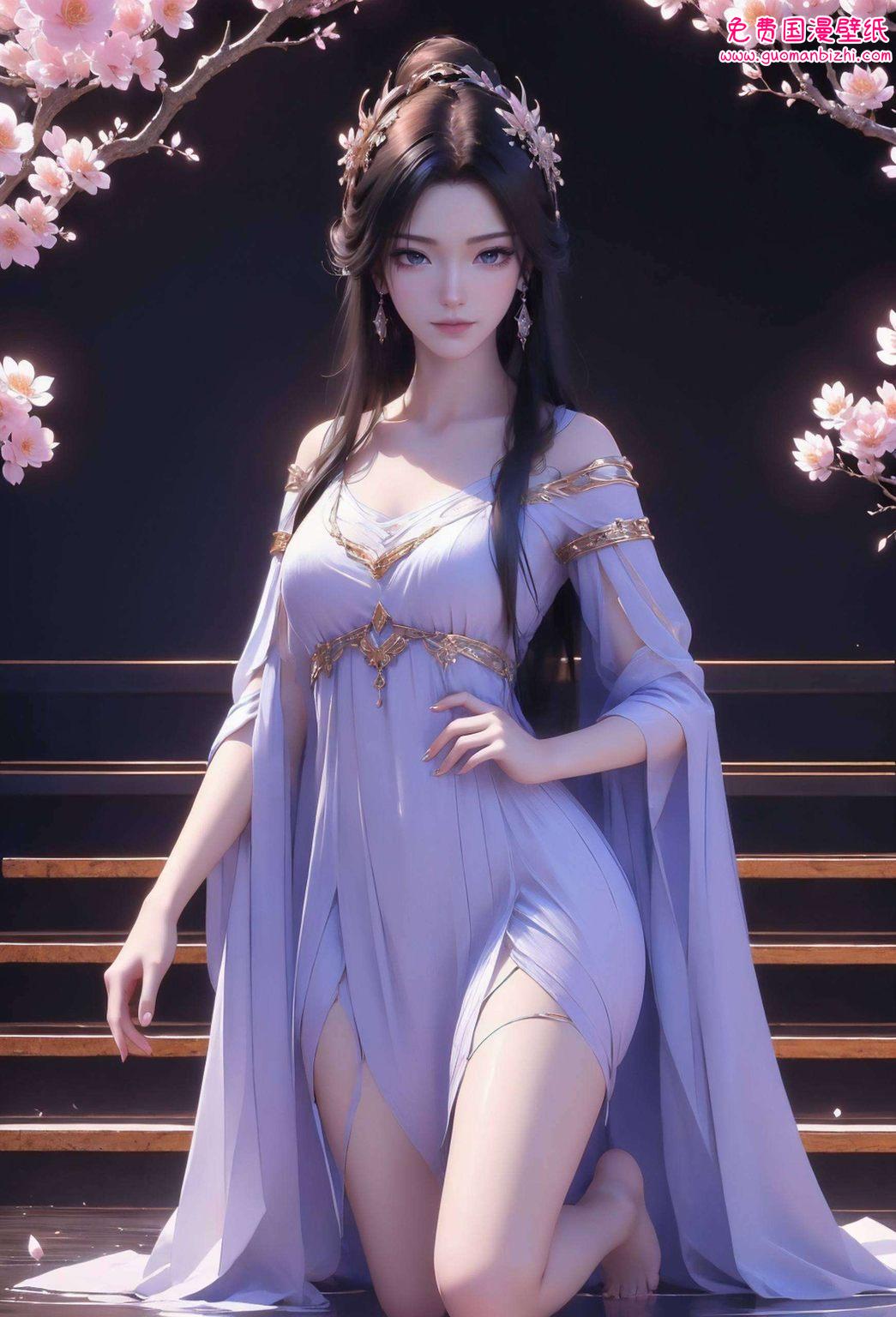 她的光彩她的身影仿佛穿越了国漫的繁华与玄幻的梦境