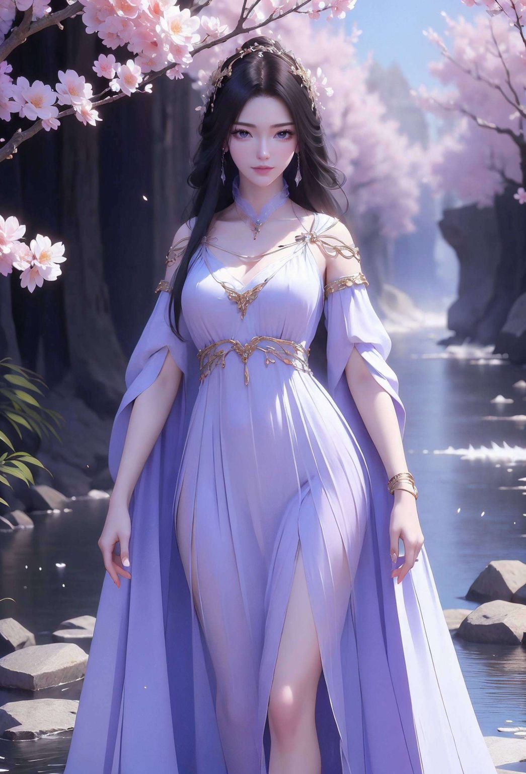 国漫女神的魅力她的眼神里藏着深深的玄幻世界秘密