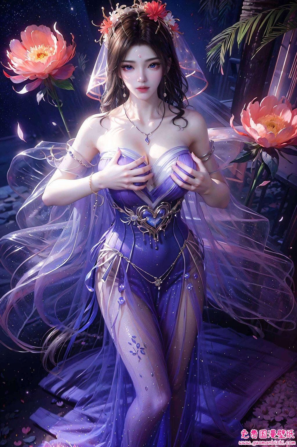 以其独特的玄幻气质紫灵壁纸入口轻启