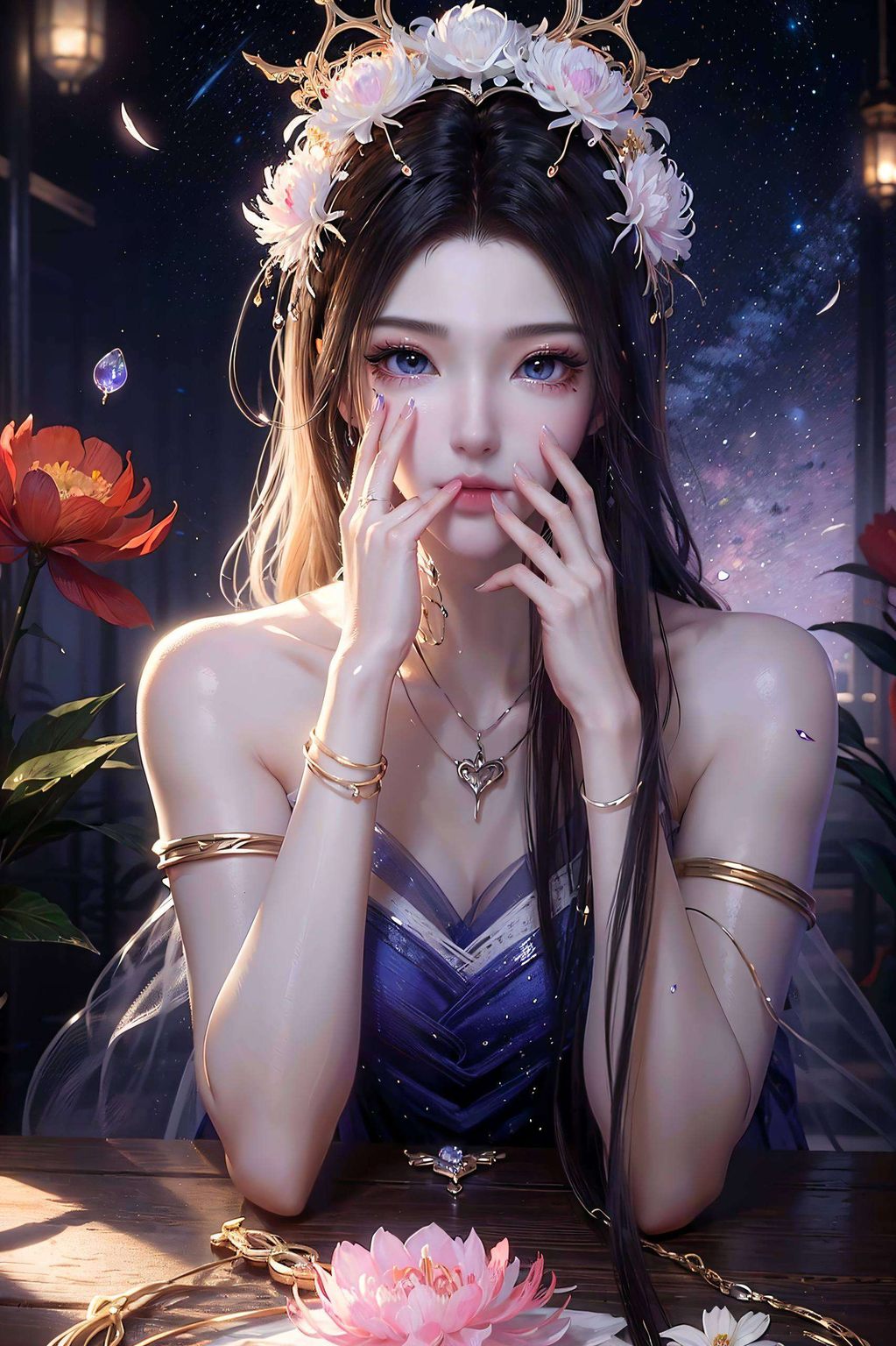 动漫女神的魅力也是挡不住呢！快来感受这份国漫之美简直是小可爱与国漫女神的完美融合！你有没有被《凡人修仙传》里的文思月小姐姐迷得团团转呢？这可是她的独家定制壁纸哦！轻轻一换