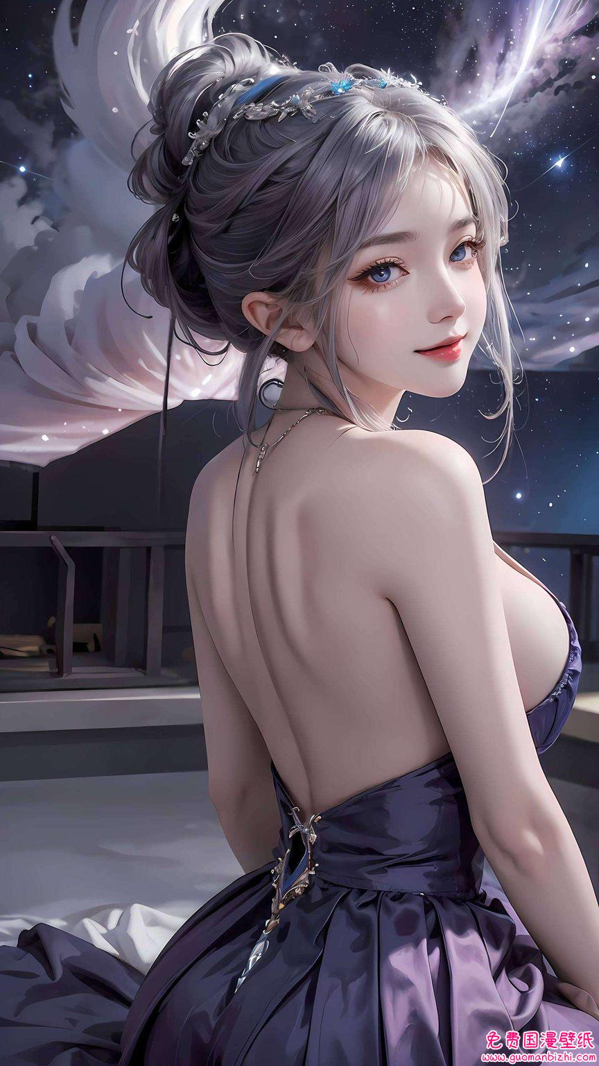 她或躺或坐风情万种