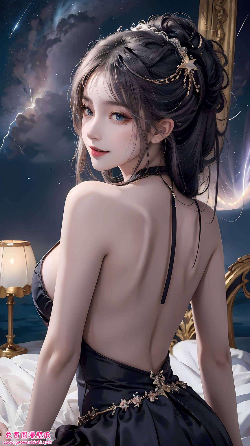 她的壁纸穿梭于幻境与现实之间