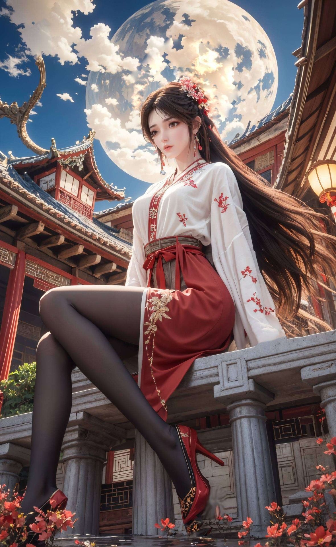 完美世界火灵儿桌面预览图1