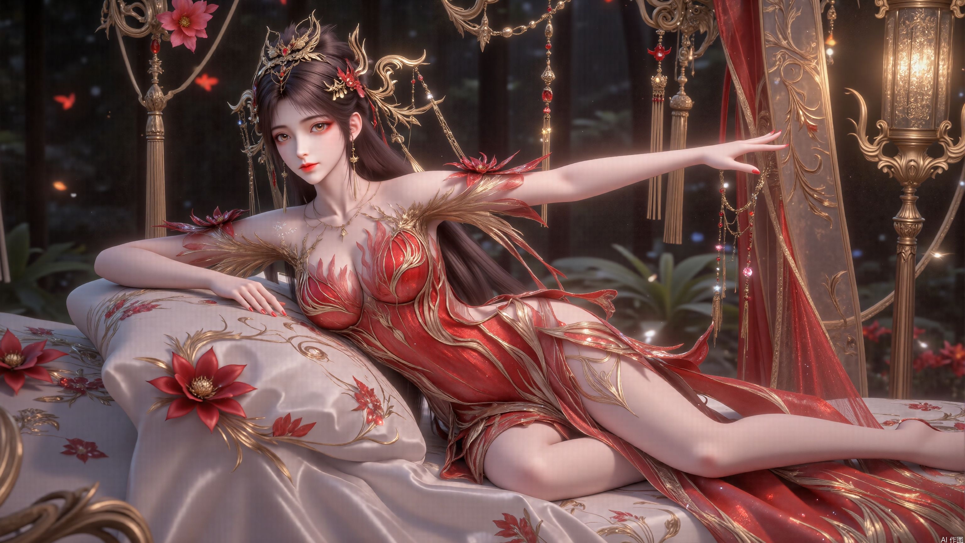 完美世界火灵儿桌面预览图1