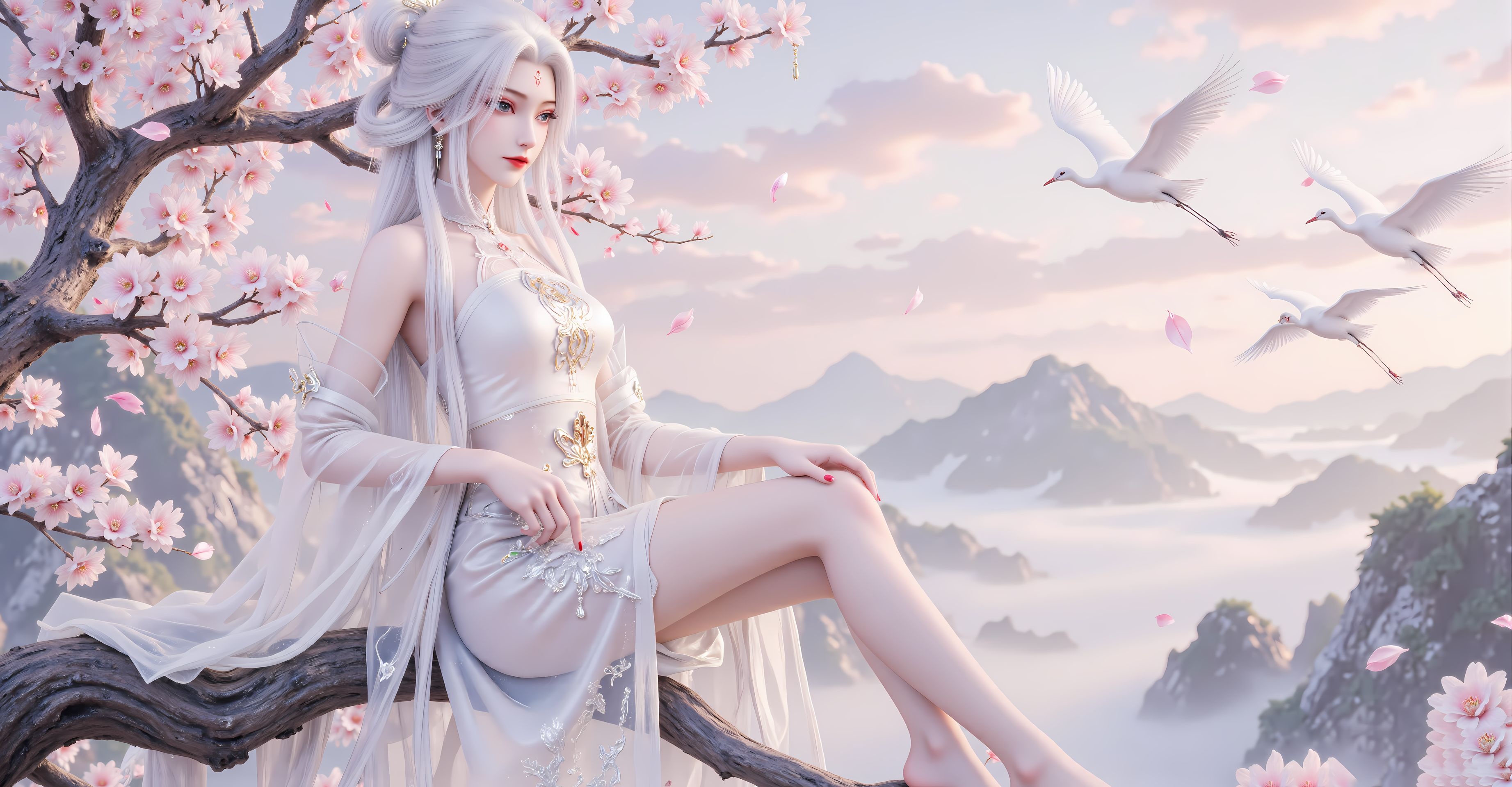 诛仙小白锁屏壁纸缩略图片1