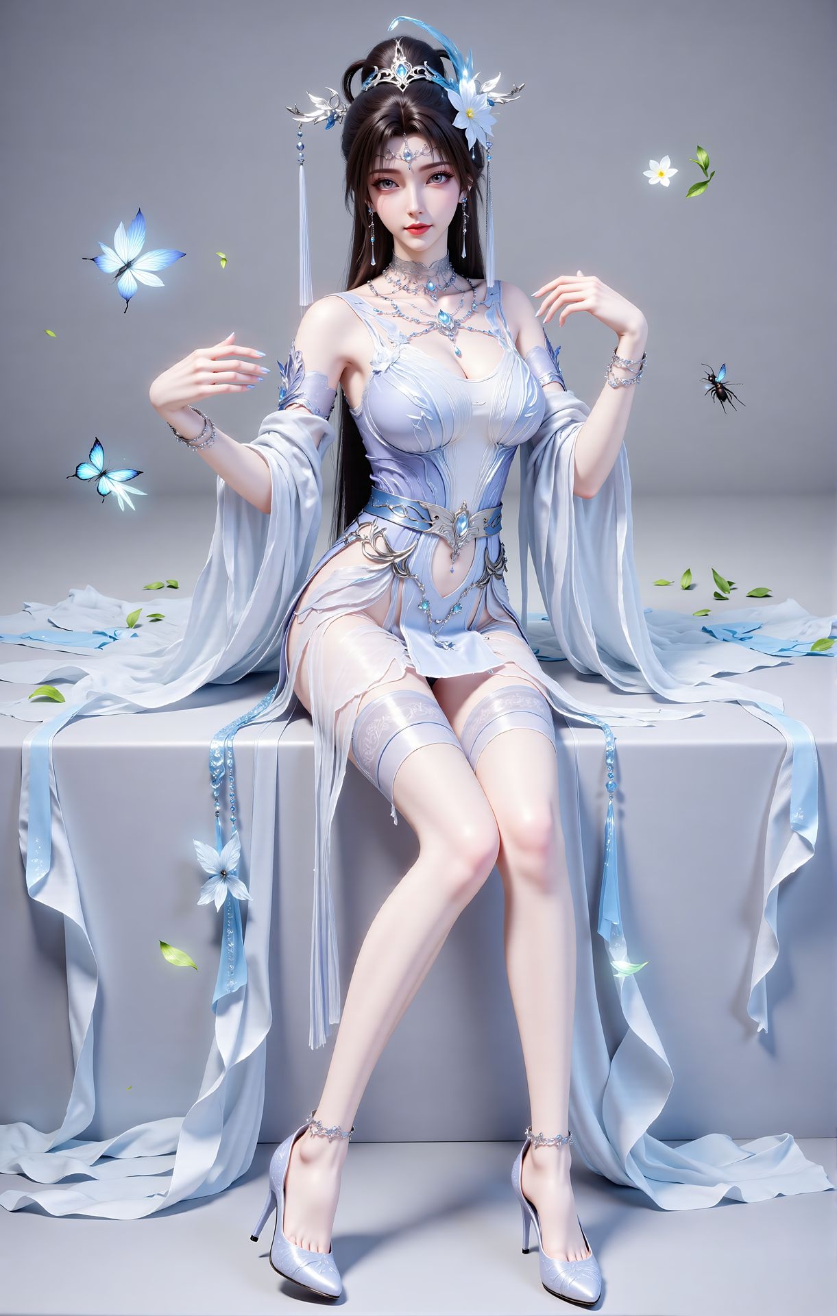 完美世界邀月公主锁屏壁纸展示图片1