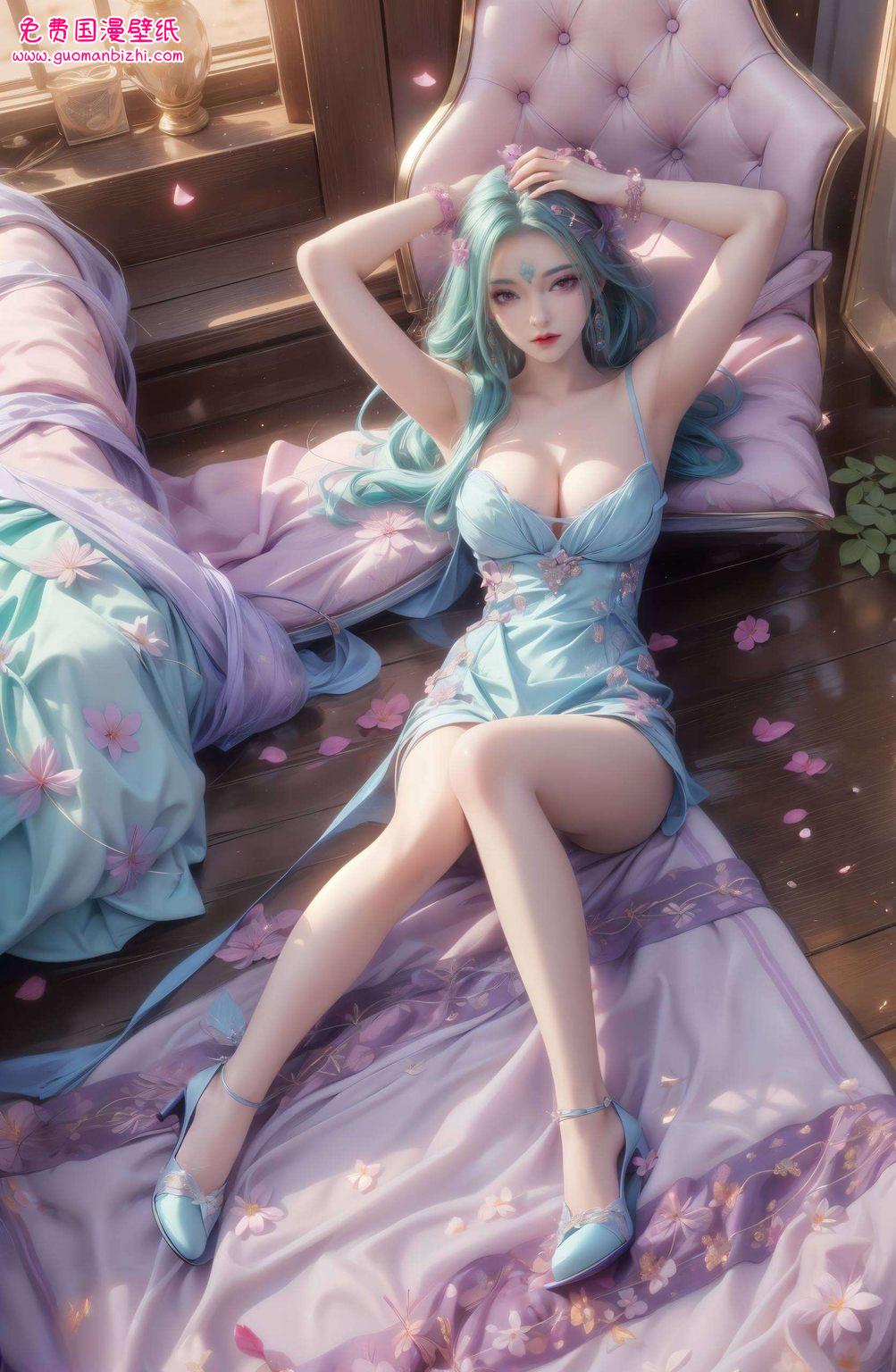 从国漫女神奉眠的神秘眼神在这五彩斑斓的动漫世界里