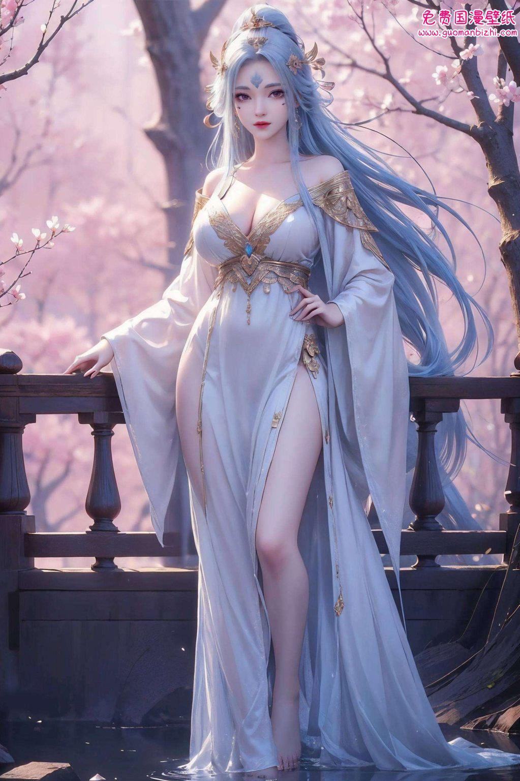 让人沉醉于那份国漫美女的温婉与神秘都像是在低语