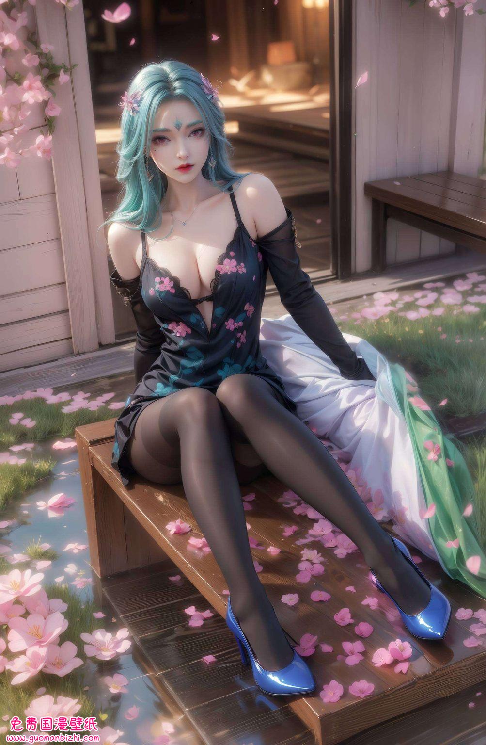 在电脑屏幕上静静绽放而那些国漫美女、动漫女神