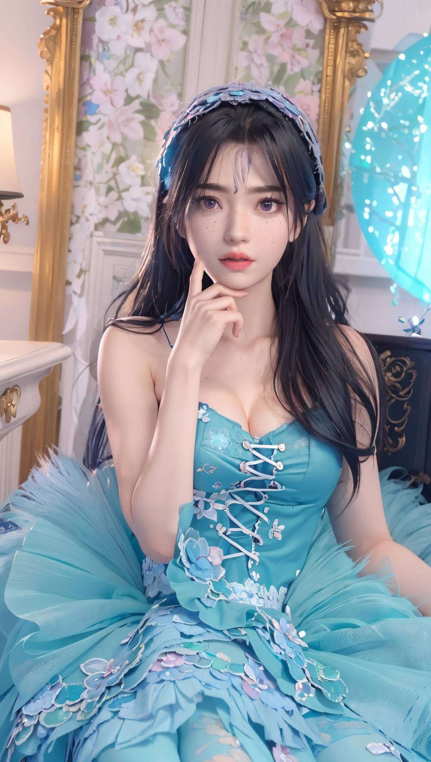 那是一位眼神深邃、气质独特的国漫女神让人不禁为之倾倒