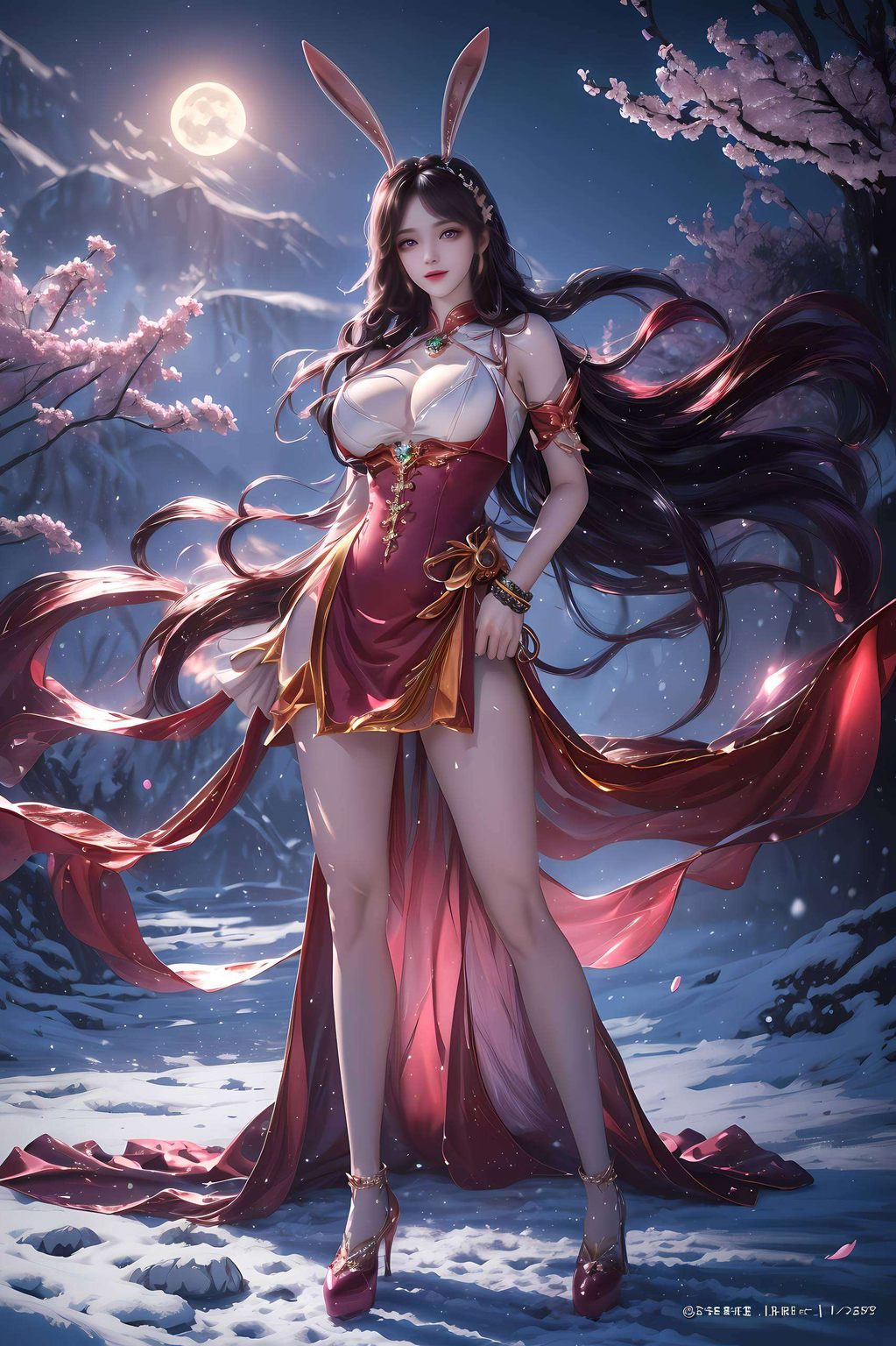 在这国漫女神的壁纸中那是她独特的魅力