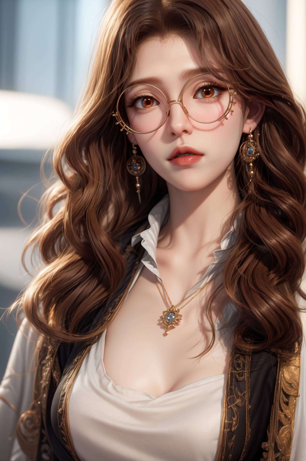 与橘子姐的甜美形象相映成趣高清壁纸中的她