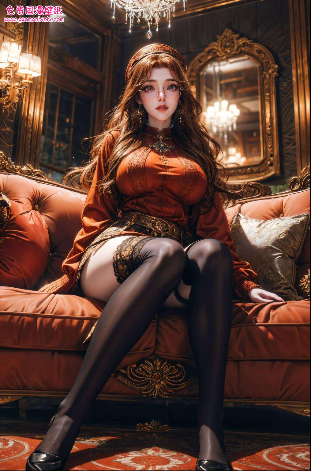 在橘子姐的最新壁纸中她是国漫中的女神