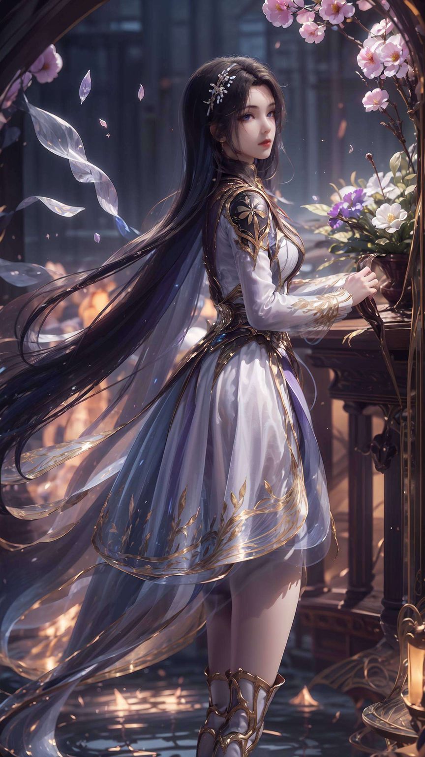 凌落宸领略女神风采