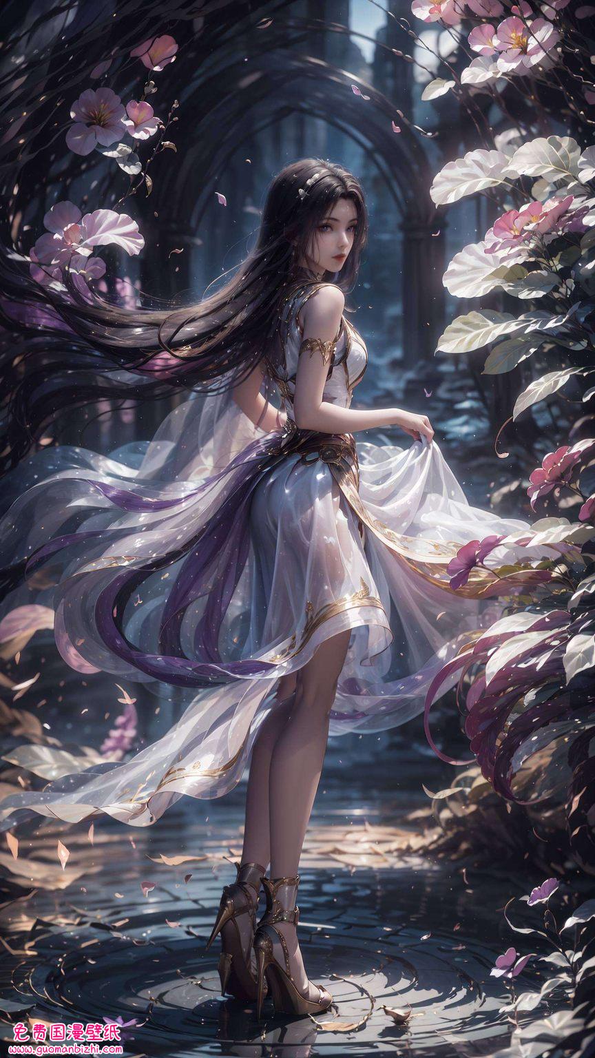 每当目光落在那些国漫女神的壁纸图集上便仿佛能听见岁月的低语