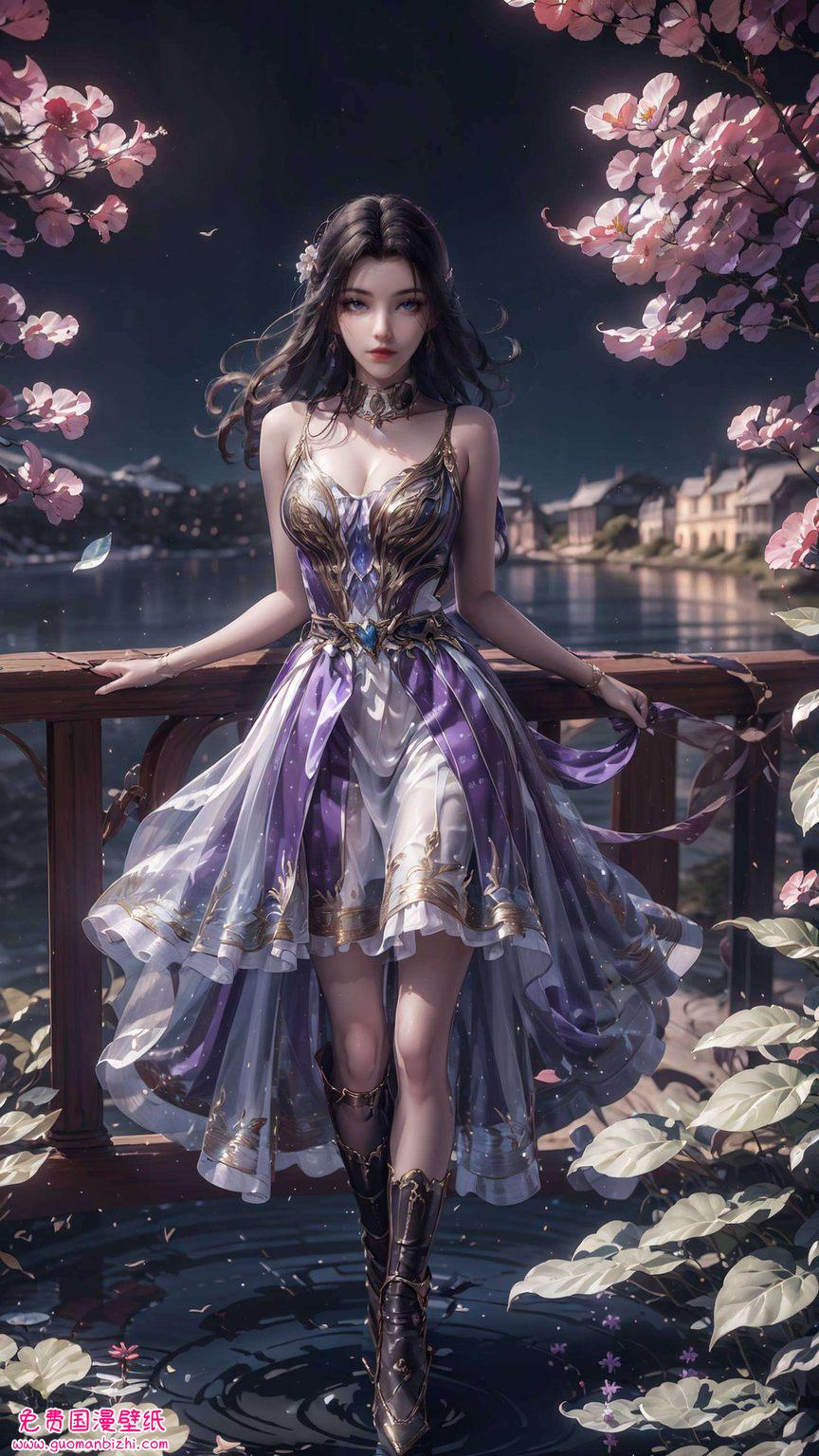 妥妥的女神范儿！穿上苹果炫彩壁纸你们准备好了吗？