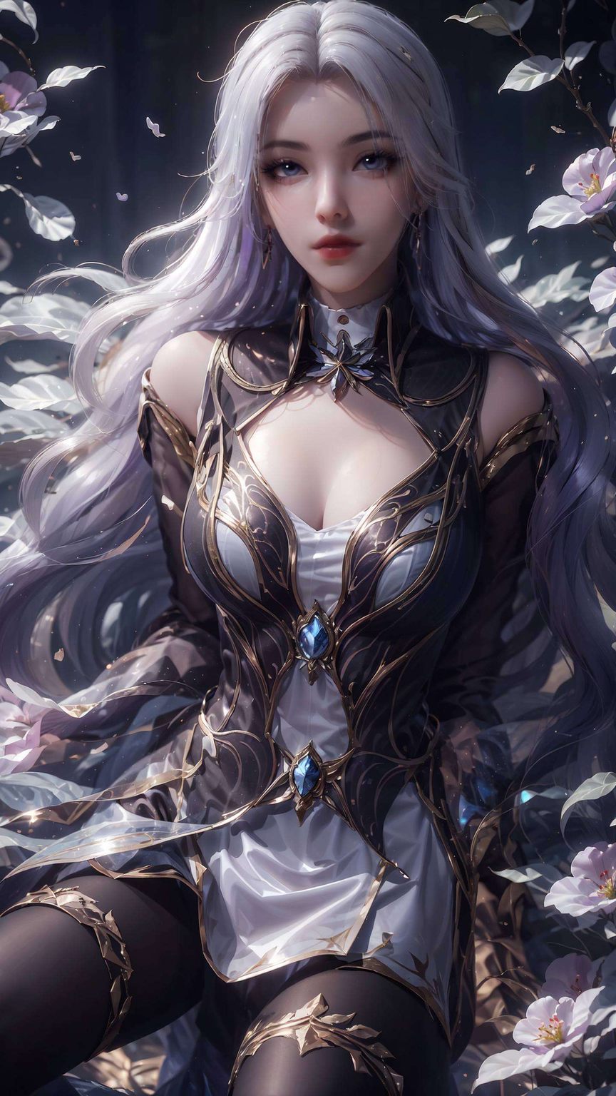 以她的美丽和力量便仿佛穿越到了一个玄幻的仙境