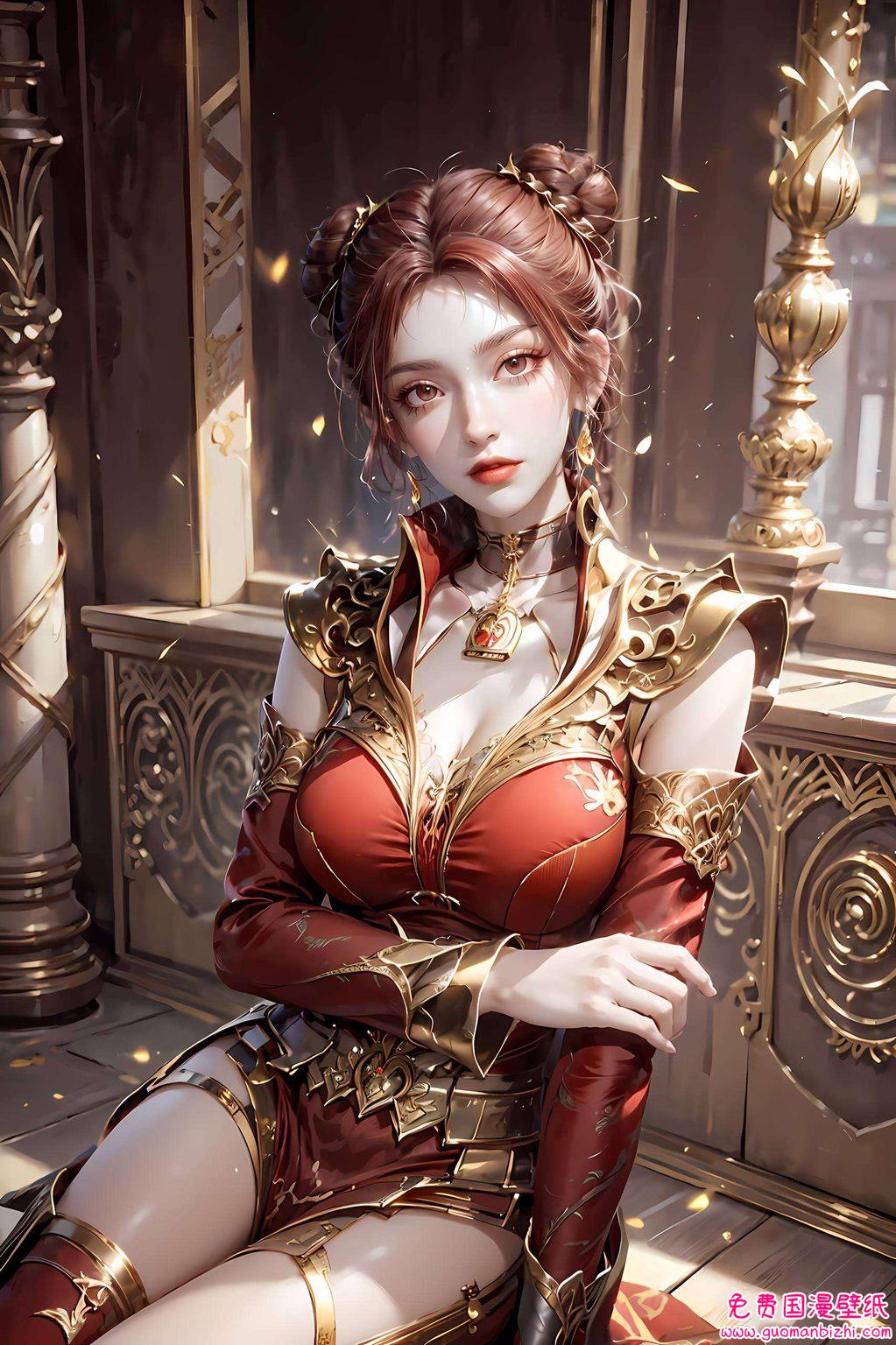 她身披烈焰红衣每一帧都是玄幻世界里的瑰丽风景