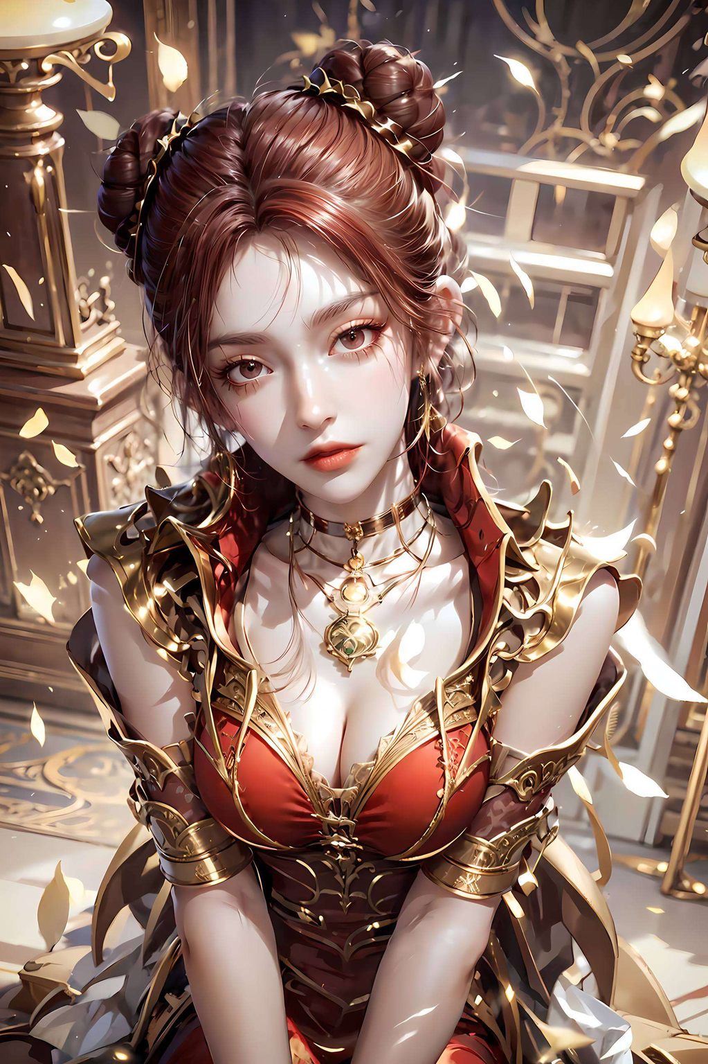 她那一袭火红的衣袂犹如熊熊燃烧的火焰她是国漫中的女神