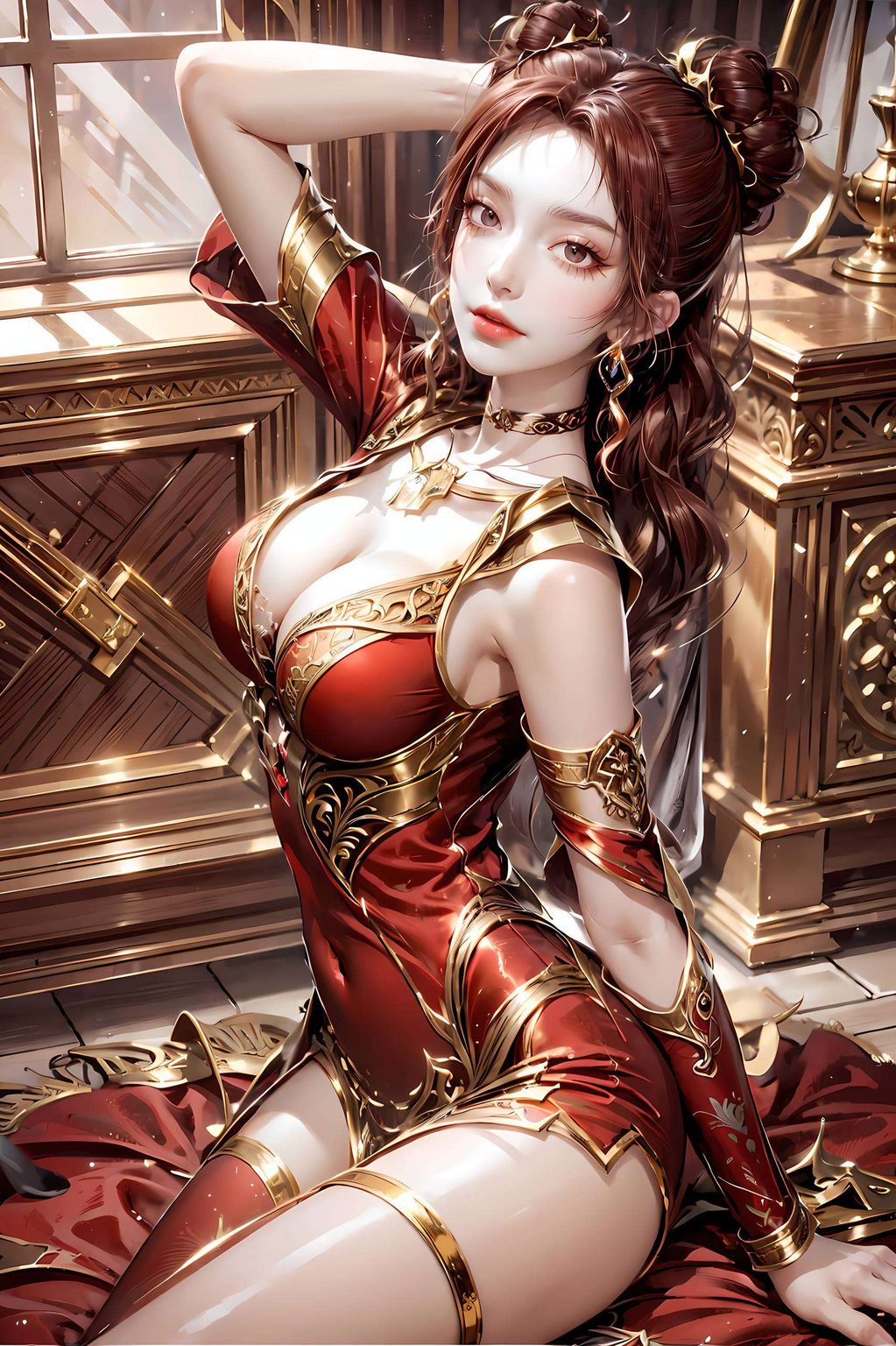 在绚烂的国漫世界里一位国漫美女