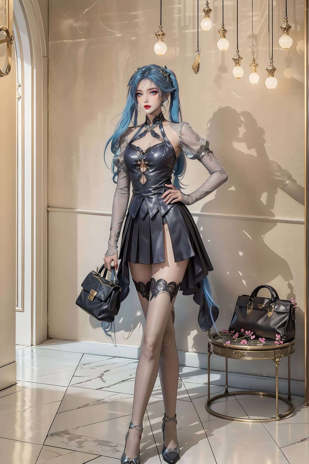 一幅唐舞桐动漫版动态壁纸身着绝世唐门的战袍