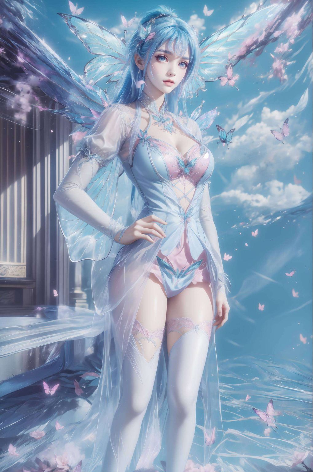 成为了国漫壁纸上的绝美风景仿佛从绝世唐门的玄幻世界中走出