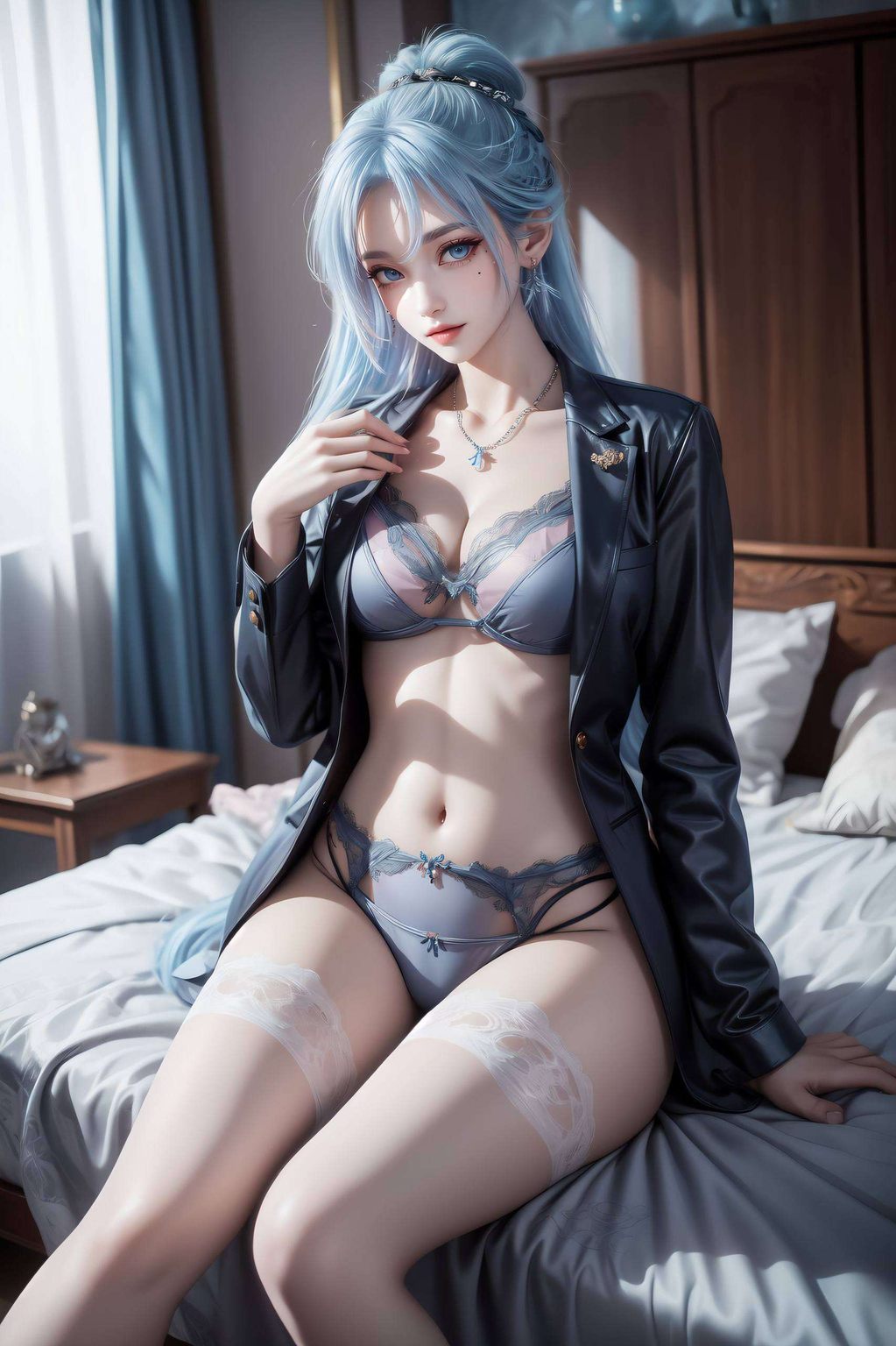 简直是个小调皮的梦幻女神呢！🌟 快来收下这份高清壁纸让你的电脑也跟着美美哒！💖