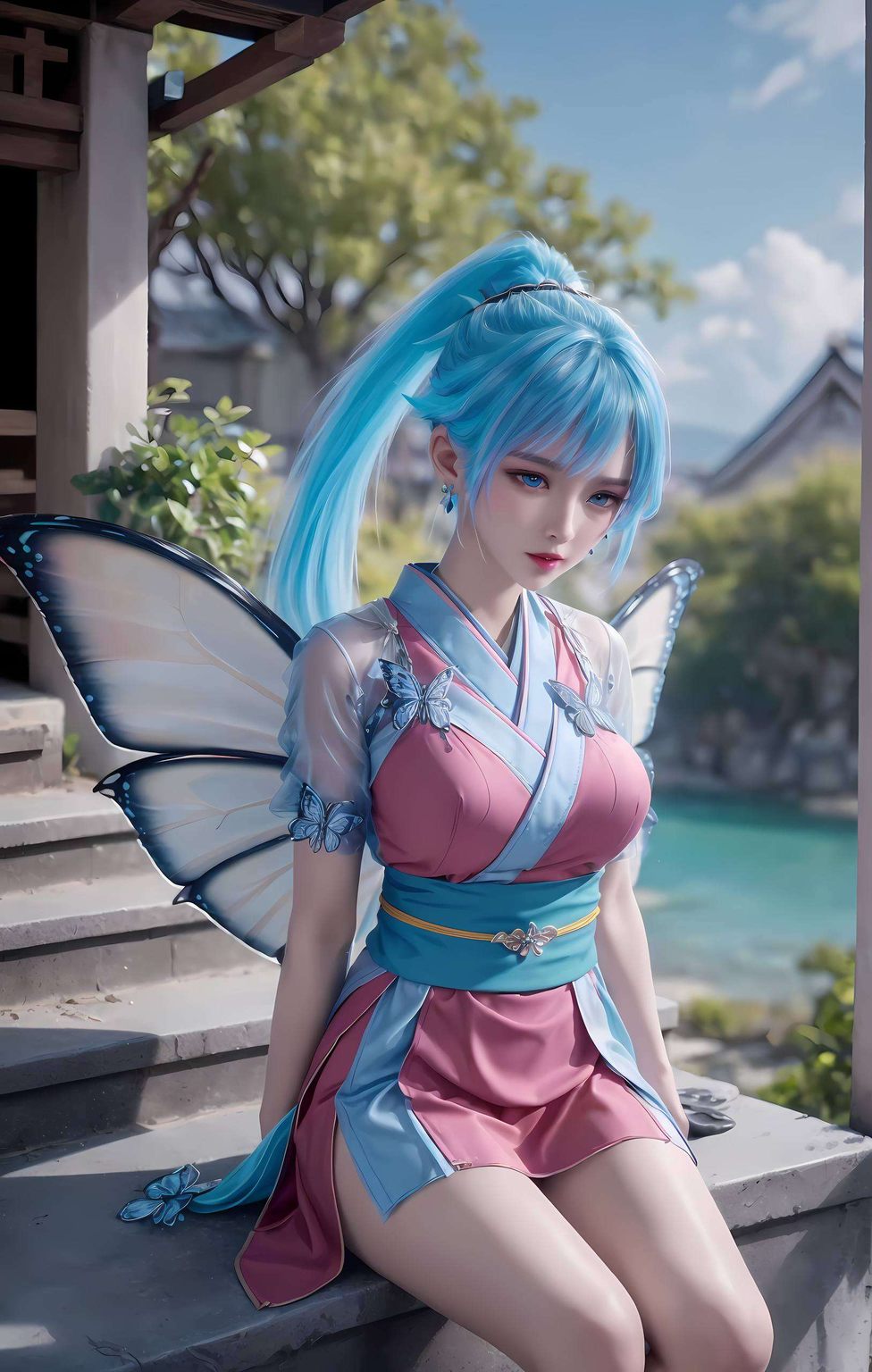 与唐舞鳞并肩他们宛如画卷中的美丽风景