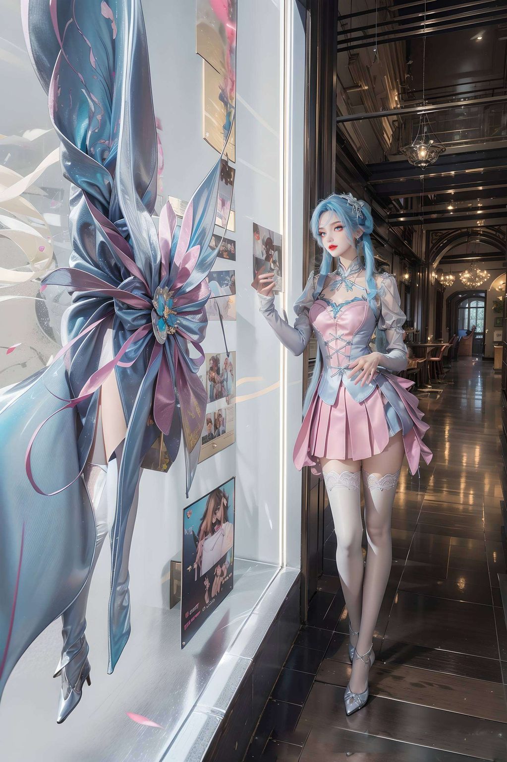 原来她的身影犹如国漫中的绝世唐门女神