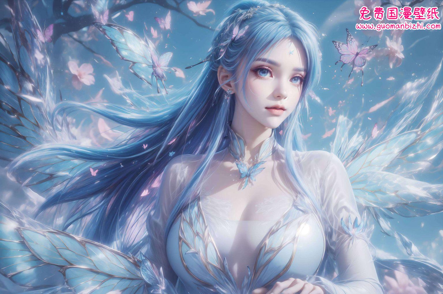 让你的手机瞬间变身玄幻世界！快来感受这位国漫美女的魅力吧！💖🎉🌈嘿