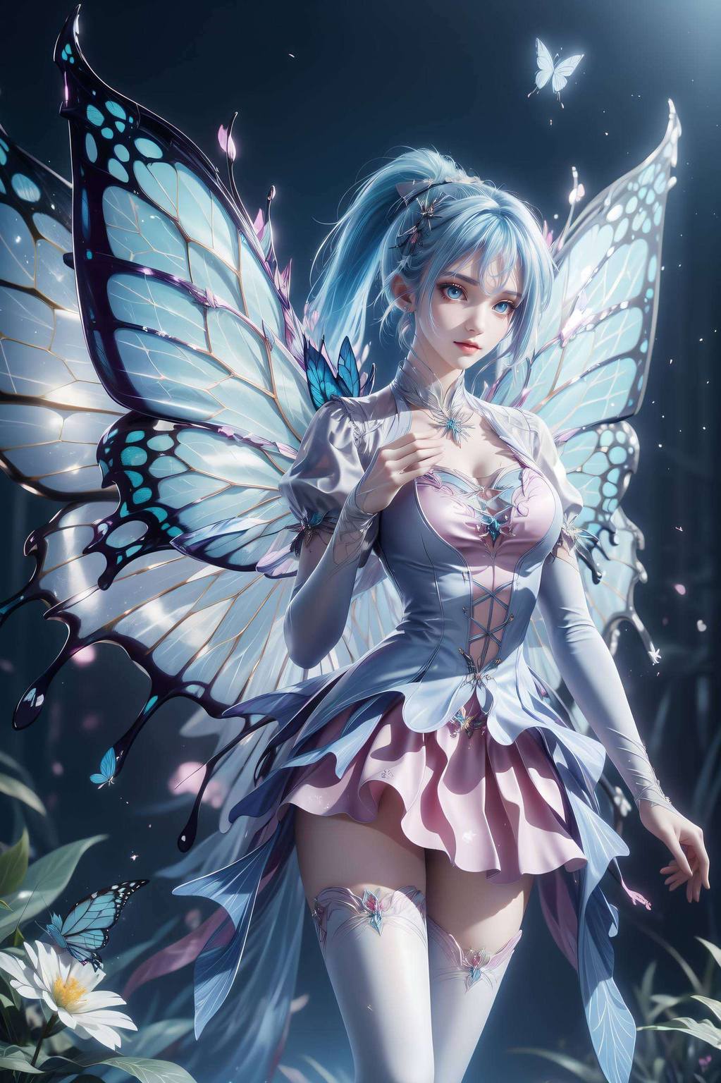 各位漫迷们!今日奉上一份特别的视觉盛宴——AI创造力作国漫女神也