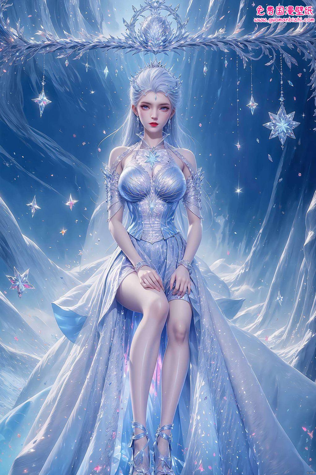 她舞动绿意长裙冰雪女神的气质尽显