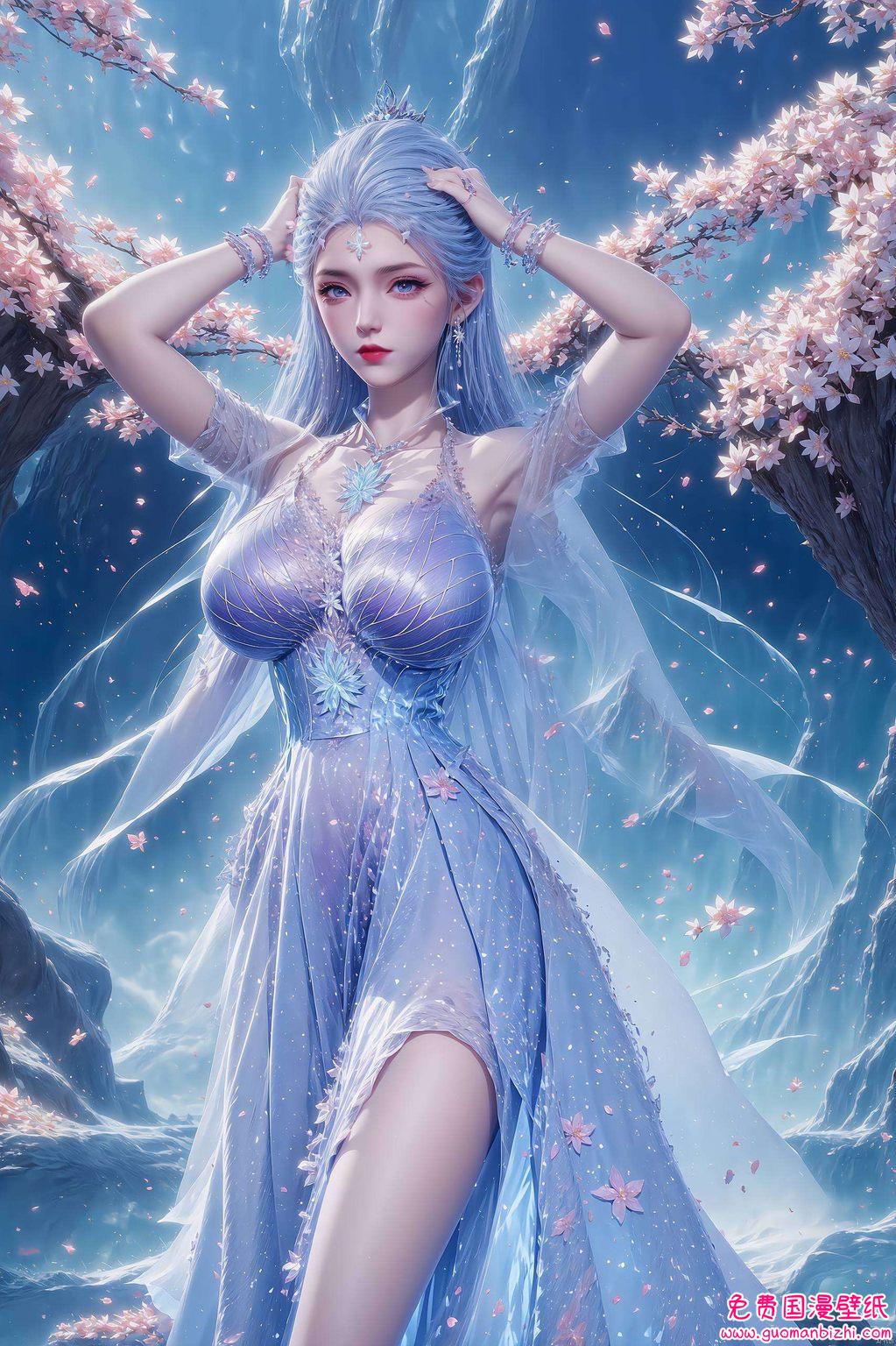 三屏拼接今儿给您介绍一款绝世唐门的雪女高清壁纸