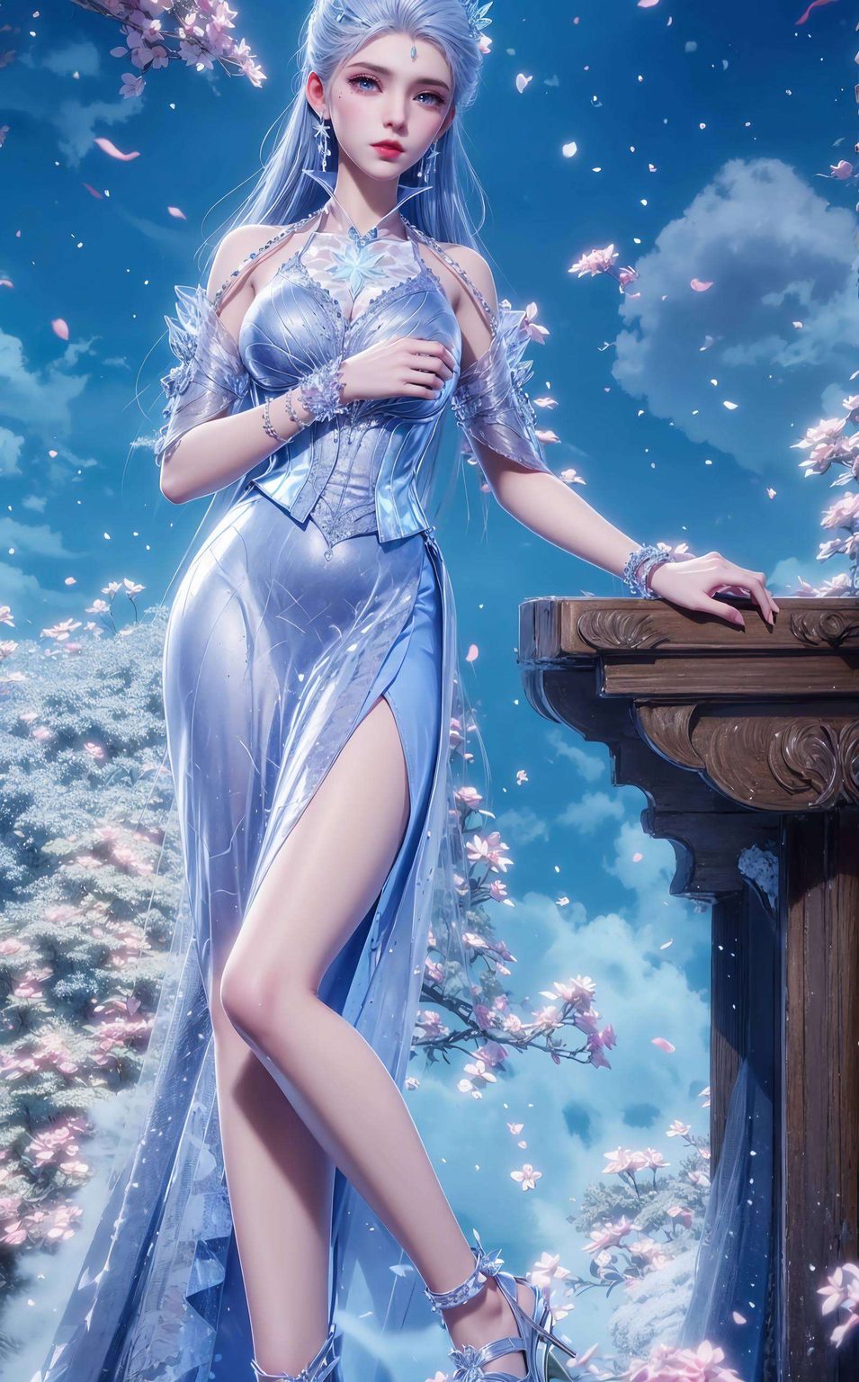 这款雪女壁纸她的每一次凝视