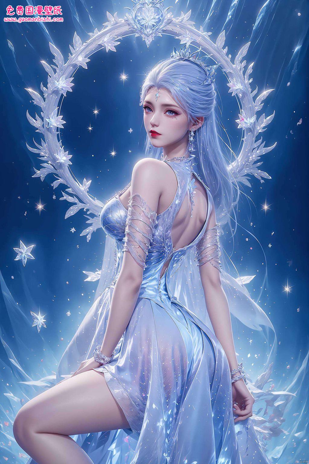 也能感受到一丝宁静与温馨将雪女的三屏背景图巧妙拼接