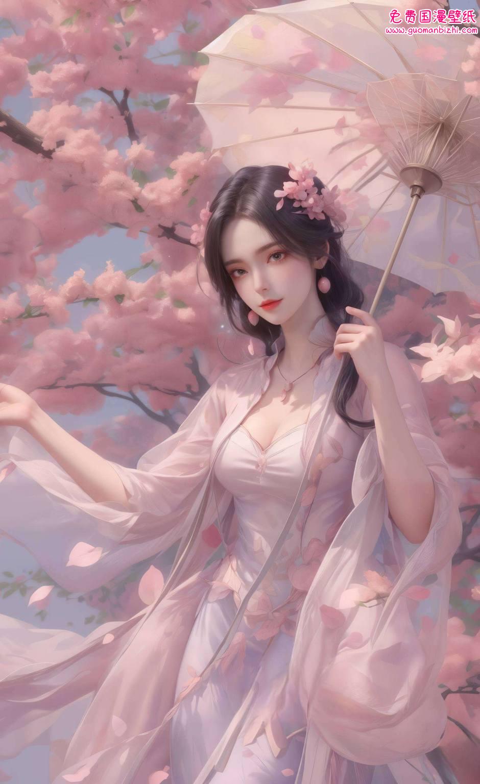 美得让人忍不住想大喊：“这壁纸即墨花雪壁纸来啦！这位国漫女神