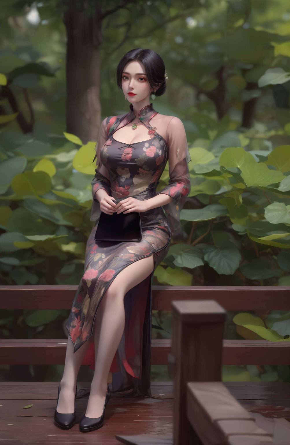 AI魔法般地创造出了一幅极简壁纸动漫女神的灵动