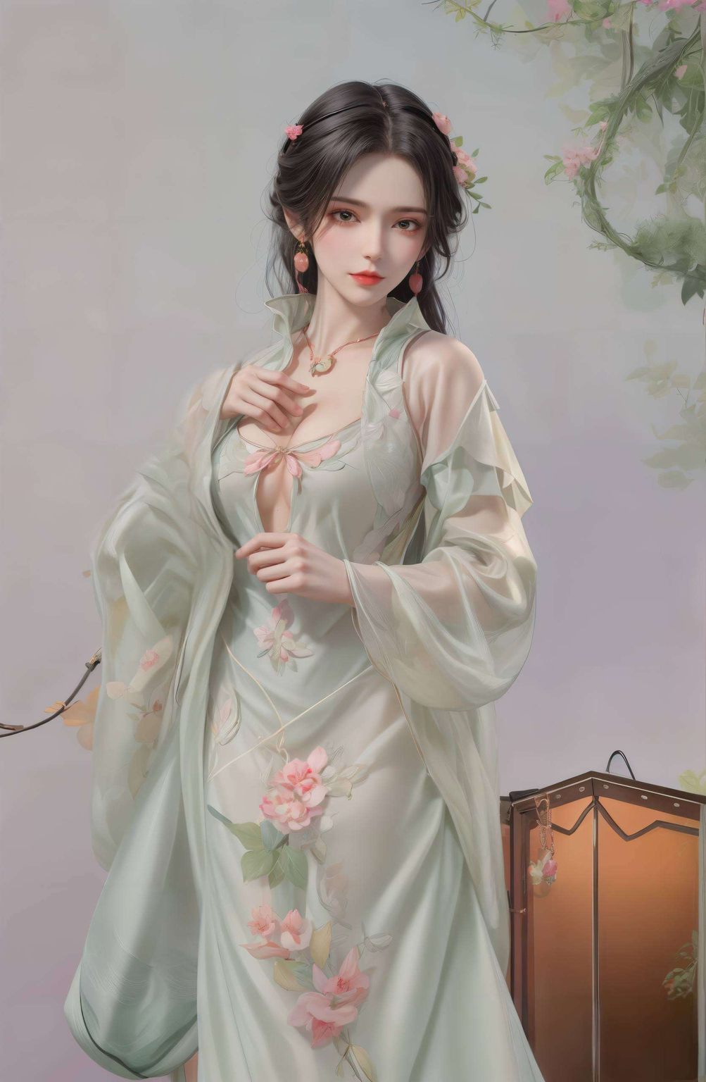 让人不禁沉浸在这国漫女神的魅力之中漫步在国漫的绚丽世界